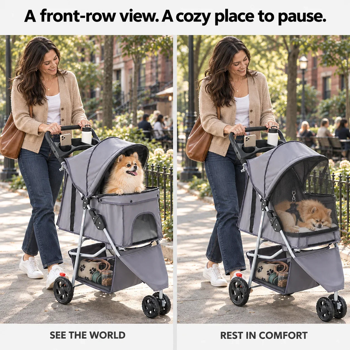 DOGCRUISER City 3-Wheel Pet Stroller