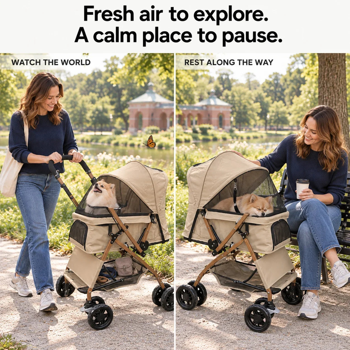 DOGCRUISER Quick-Fold Pet Stroller