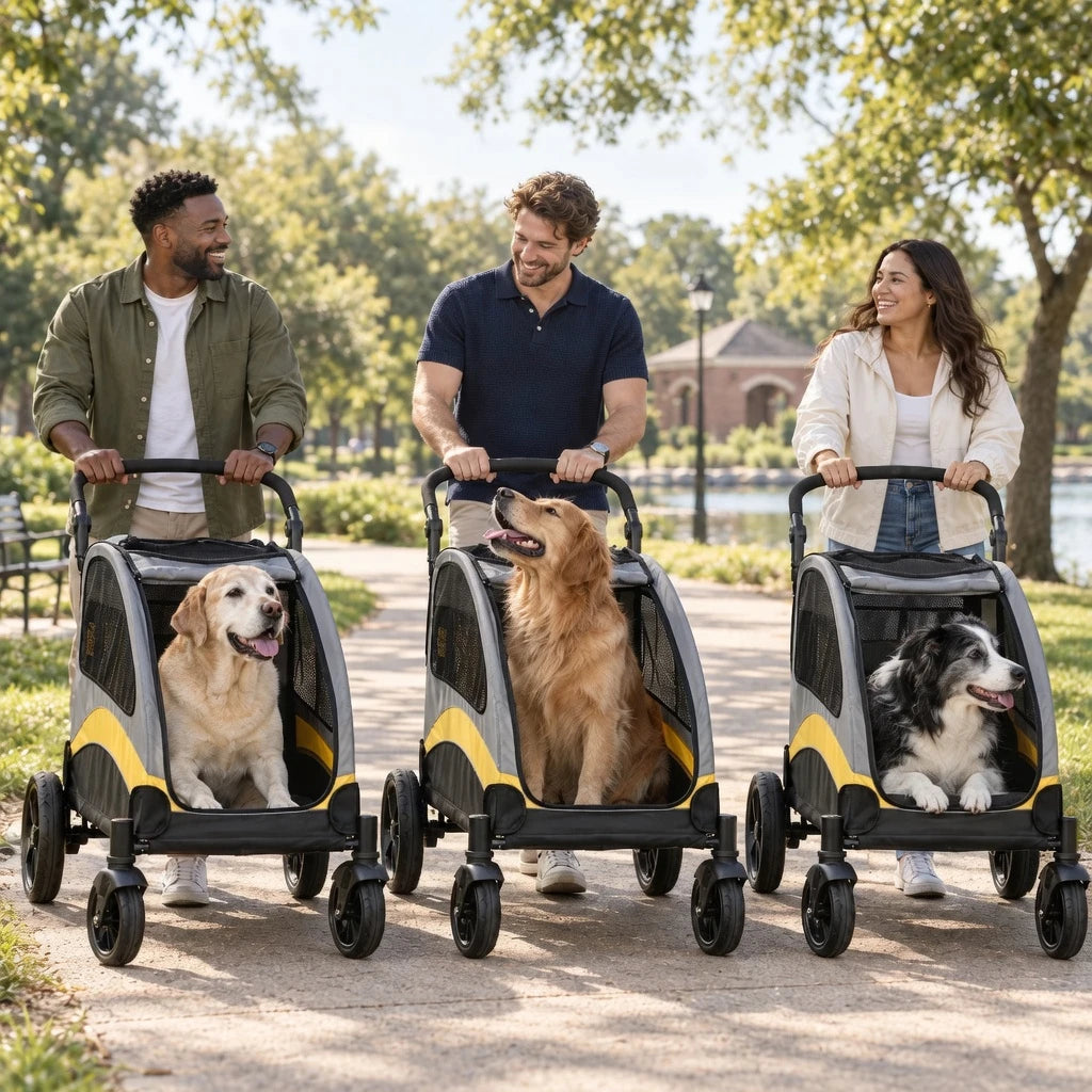 DOGCRUISER Roomy Large Dog Stroller — more moments together — vue 02/07